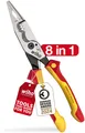 Produktbild: Wiha Multifunktionszange 8in1 Industrial electric, rot/gelb (45705)
