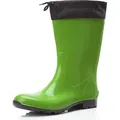 Produktbild: Ladeheid Damen Gummistiefel mit Stulpe LA-968 (Grün/Schwarz, 36) - Grün - 36