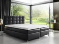 Produktbild: Boxspringbett Schlafzimmerbett ARVID 180x200cm Kunstleder Schwarz