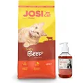 Produktbild: JOSERA JosiCat Tasty Beef 10kg + LAB V Lachsöl für Hunde und Katzen 250ml