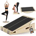 Produktbild: 2-in-1 Schrägbrett aus Holz für Wadendehnung und Gleichgewicht, Balance-Board...