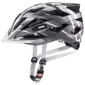Produktbild: uvex air Wing cc - Leichter Fahrradhelm für Damen und Herren - individuelle Größenanpassung - Black-Silver matt - 56-60 cm