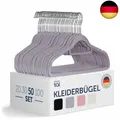 Produktbild: Blumtal Kleiderbügel 50 Stück - Kleiderbügel Samt 360° drehbar und belastbar - K