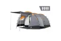 Produktbild: CampFeuer Kuppelzelt Zelt Super+ für 4 Personen, Grau / Schwarz, XXL Tunnelzelt, Personen: 4