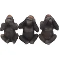 Produktbild: Nemesis Now H3523J7 Three Wise Gorillas Figurine 13.5cm Black