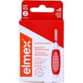 Produktbild: elmex Interdentalbürste rot (Größe 2, 0,50mm), 1 x 8 Stück - Interdentalbürsten für die Reinigung kleiner Zahnzwischenräume