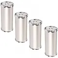 Produktbild: So-tech - Sotech 4er Set Möbelfüße Rado (höhe 170 Mm, Ø 50 Mm, Aluminium / Chrom Poliert) Höhenverstellbare Sofabeine