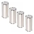 Produktbild: SOTECH 4er Set Möbelfüße RADO (Höhe 170 mm, Ø 50 mm, Aluminium/Chrom poliert) höhenverstellbare Sofabeine