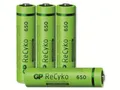 Produktbild: GP ReCyko Akku NiMH AAA 650 mAh 1,2V 4 Stück Blister