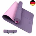 Produktbild: YOGATI Yogamatte rutschfest Schadstofffrei, mit Tragegurt. Yoga Matte mit