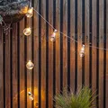 Produktbild: Lights4fun 10er Party Lichterkette Edison klare Plexiglas Kugeln Batteriebetrieb Lichterkette Kugeln Glühbirnen