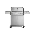 Produktbild: BURNHARD® Gasgrill 4-Brenner, 21,2 kW Gesamtleistung, Infrarot-Keramikbrenner, Seitenkochfeld, Edelstahl, Edelstahlrost, große Grillfläche, Piezo-Zündung – Big FRED Deluxe