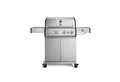 Produktbild: BURNHARD® Gasgrill 4-Brenner, 21,2 kW Gesamtleistung, Infrarot-Keramikbrenner, Seitenkochfeld, Edelstahl, Edelstahlrost, große Grillfläche, Piezo-Zündung – Big FRED Deluxe