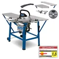 Produktbild: Scheppach Tischkreissäge TS310 | 230V Anschluss | 2200W Leistung | Sägeblatt Ø315mm | Schnitthöhe 83 mm | mit Tischverbreiterung, 2. Sägeblatt, Führungsschiene & Schiebeschlitten | schwenkbar bis 45°