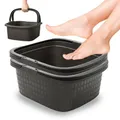 Produktbild: Hausfelder Fußwanne mit Henkeln 2er Set, 16 l, eckig,