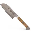Produktbild: GÜDE Solingen - Santoku mit Kulle geschmiedet, 14 cm, Olivenholz, ALPHA OLIVE, Doppelkropf, Handmade Germany