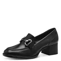Produktbild: Tamaris Comfort Damen Trotteur aus Leder mit Blockabsatz, Schwarz (Black), 40 EU