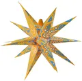 Produktbild: Faltbarer Advents Leucht Papierstern, 3D Weihnachtsstern - Multipointer Menoris