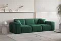 Produktbild: Sofa Designersofa CELES PREMIUM 3-Sitzer in Stoff Opera Velvet Grün