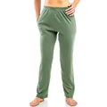 Produktbild: HERMKO 984 2er Pack Homewear Hose aus Bio-Baumwolle für Damen und Herren, Farbe:Olive, Größe:40/42 (M)