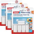 Produktbild: Tesa Powerstrips Kabel-Clip weiß fixiert Kabel bis zu einem Durchmesser von