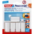 Produktbild: tesa® Powerstrips Kabel-Clip, weiss, 5 Stück