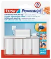 Produktbild: tesa Powerstrips Kabelclip/Kabel Clip selbstklebend/Zur Fixierung von Kabeln/In