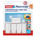 Produktbild: Kabelclip selbstklebend tesa Powerstrips Weiß 5 Stk - Kabelhalterung Clips