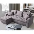 Produktbild: BroMARKT Ecksofa LUIS Schlaffunktion Bettkasten L-Form 238x148x88cm Rosa - Rosa