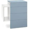 Produktbild: Vladon Nachttisch, Pastellblau, Holzwerkstoff, 60x63x36 cm, Schlafzimmer, Nachttische