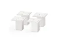 Produktbild: sossai® Möbelfuß MFV2, 4er Set, Farbe: Weiß, (4-St), Farbe: Weiß
