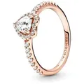 Produktbild: Pandora Fingerring Ring Herz für Damen mit Zirkonia PANDORA ROSE rosa 50mm