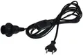 Produktbild: ChiliTec Sockelleuchte Netzkabel Lampenfassung E14 1,4m mit Schalter Schwarz