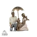 Produktbild: Formano Paar mit Hund + Schirm 18cm aus Kunststein -789976