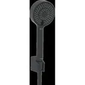 Produktbild: Basicjet - Duschset: Brausekopf, Brausehalter und Schlauch, 3 Strahlarten, eco, schwarz matt 4468013333 - Hansa