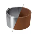 Produktbild: Rasenkantenband Cortenstahl 15 cm 10 m Rasenkante Metall Rostoptik Beetumrandung