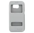 Produktbild: Handytasche Flip Handyhülle für Samsung Galaxy S6 Grau Magnet Schutz Case (Flip Cover)