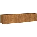 Produktbild: vidaXL Pflanzkübel Rostig 200x40x40 cm Wetterfester Stahl 860688