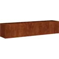 Produktbild: vidaXL Pflanzkübel Rostig 200x40x40 cm Wetterfester Stahl - Braun