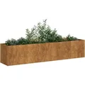 Produktbild: Pflanzkübel Rostig 200x40x40 Cm Wetterfester Stahl Vidaxl
