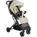 Produktbild: Buggy-Kinderwagen Finn, klappbar, 5-Punkt-Gurt Buggy Babywagen grau/beige B-Ware