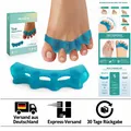 Produktbild: 8er-Pack Silikon-Zehenspreizer für schmerzfreie Füße - Bequeme Passform in Blau