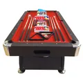 Produktbild: Billardtisch Billard-Spiel Neue 8FT VINTAGE RED Billard Messung 220 x 110 cm