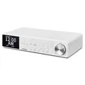 Produktbild: MEDION P66750 Küchen Unterbauradio (DAB+ Küchenradio, PLL UKW Radio, dimmbares TFT Farbdisplay, Koch Timer, Bluetooth, LED Leiste, inkl. Montagematerial) weiß
