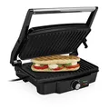Produktbild: Tristar Kontaktgrill mit 180° Öffnung und Einer Bratfläche von 28 x 17 cm/auch als Tischgrill nutzbar, 1500 Watt, GR-2852, schwarz