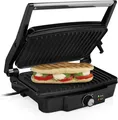 Produktbild: Tristar Kontaktgrill - 180° -  Bratfläche 28 x 17cm, 1500 Watt, GR-2852, schwarz