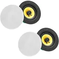 Produktbild: Pronomic 2er Set CLS-880 WH High-End Gewebe Einbaulautsprecher (2-Wege Decken-Lautsprecher Box, 8