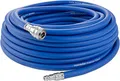 Produktbild: Poppstar Druckluftschlauch 20 m (Hybrid PVC mit Gewebe, Innendurchmesser 9,2mm mit Schnellkupplung & Kupplungsstecker) bis 20 bar, blau