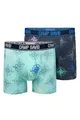 Produktbild: Camp David Herren Boxershorts mit All Over Print, 2er-Pack Blue Navy/Sun Aqua S