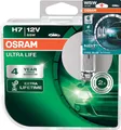 Produktbild: Osram H7 12V 55W ULTRA LIFE 2Stk.+W5W Blau